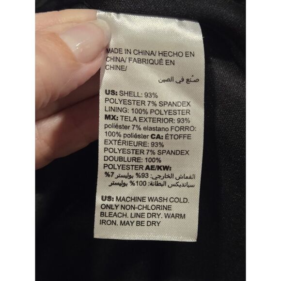 Chico’s Crushed Velvet Floral Dress, Stretch ¾ Bell Sleeve Pullover | 1 (8-10) - Picture 7 of 9